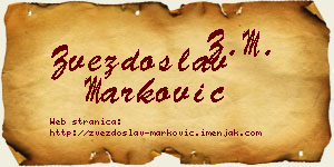 Zvezdoslav Marković vizit kartica